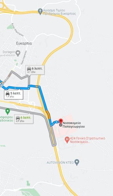 5 Min From Papageorgiou Free Indoor Parking Apartment Thessaloníki Luaran gambar