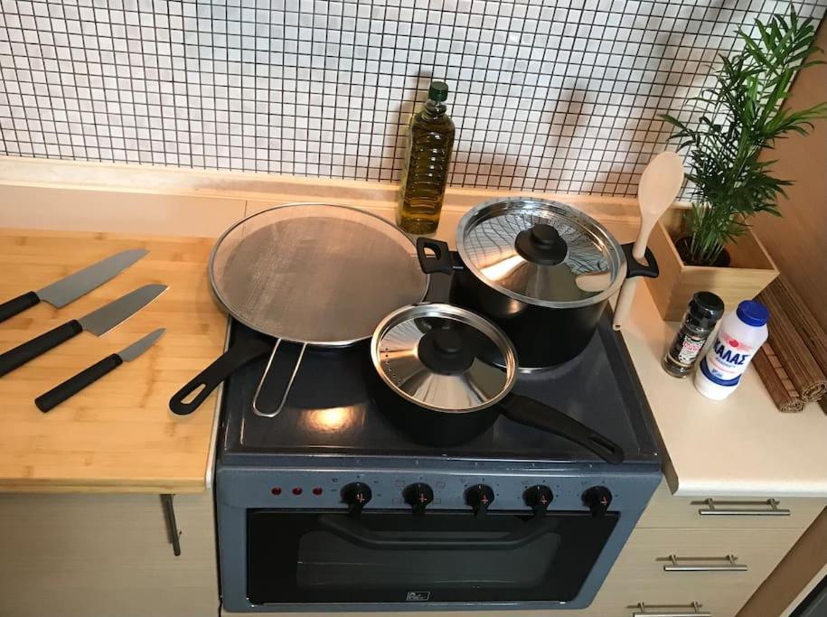 5 Min From Papageorgiou Free Indoor Parking Apartment Thessaloníki Luaran gambar